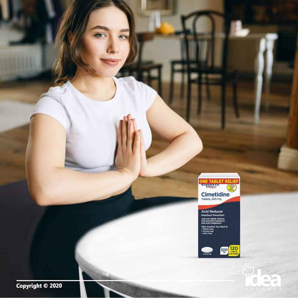 Equate Cimetidine Tablets 200 mg, Acid Reducer
