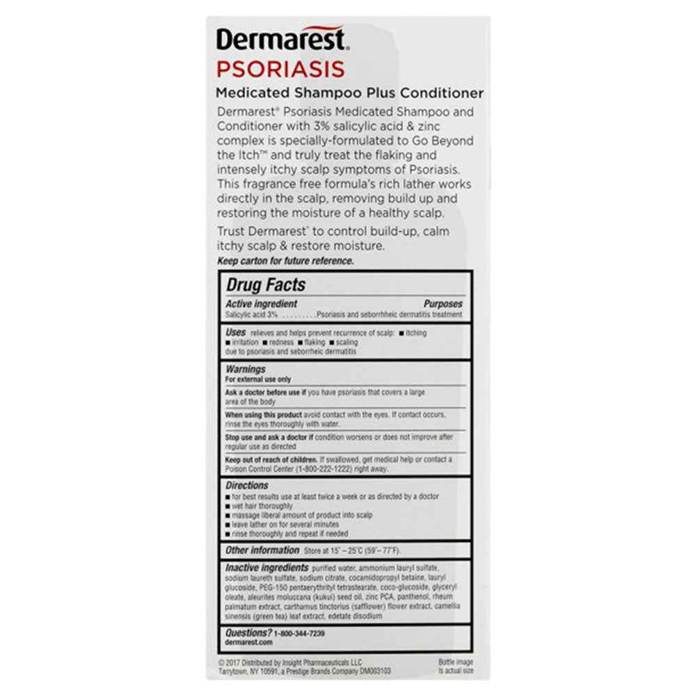 Dermarest Psoriasis Shampoo Plus Conditioner, 8 fl oz