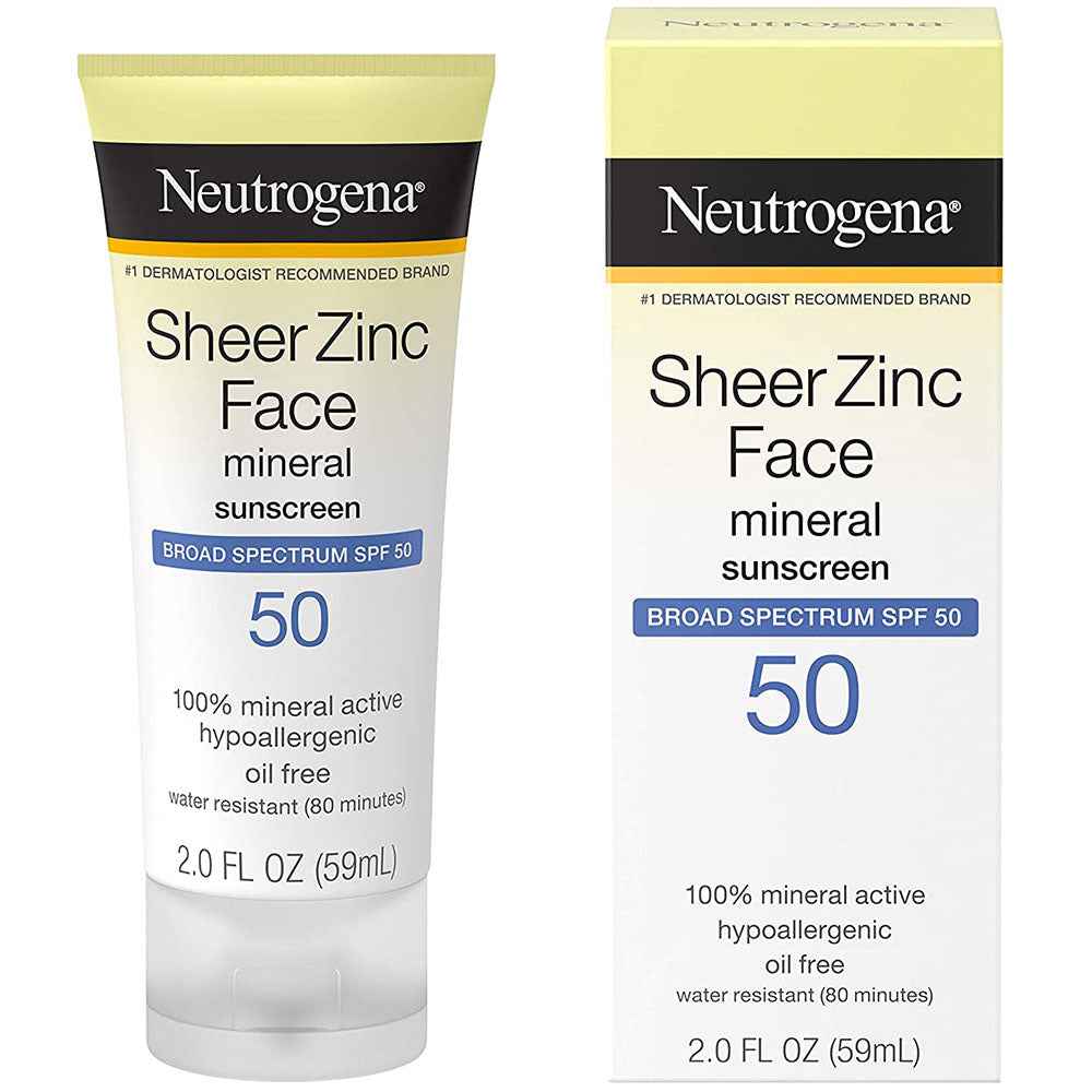 Neutrogena Sheer Zinc Mineral Face Sunscreen SPF 50