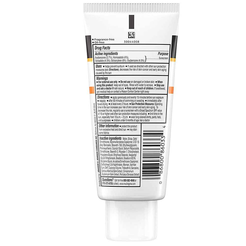 Neutrogena Clear Face Oil-Free Liquid Sunscreen SPF 55