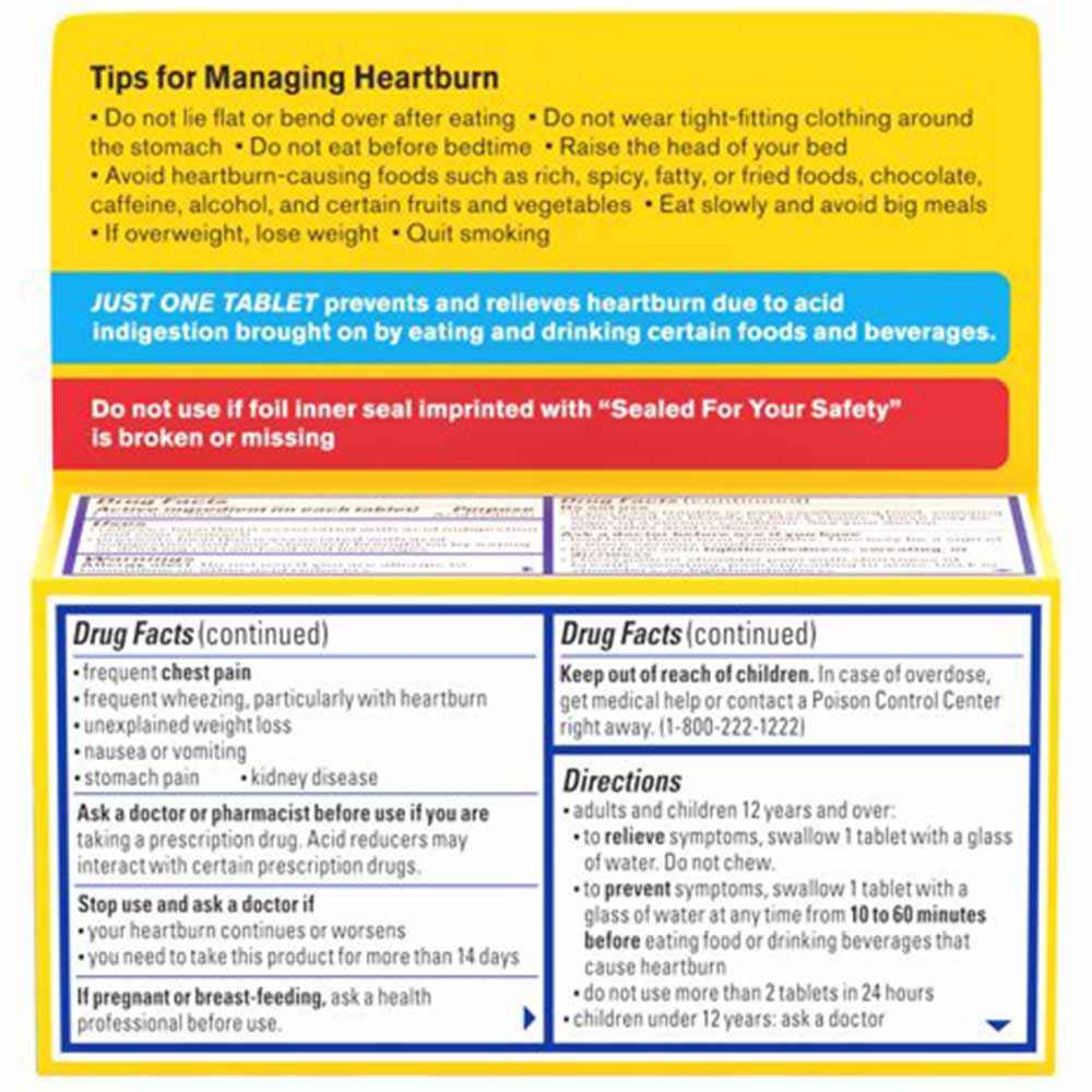Pepcid AC Maximum Strength Heartburn Prevention & Relief Tablets