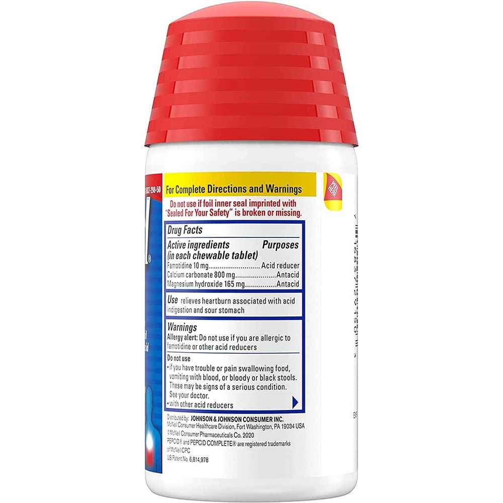 Pepcid Complete Acid Reducer + Antacid Chewable Tablets