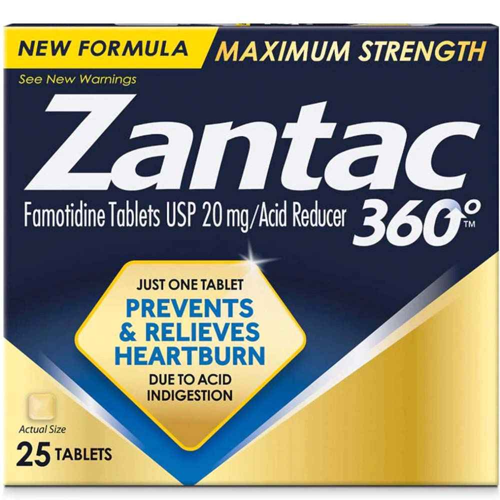 Zantac 360 Maximum Strength Heartburn Relief Tablets