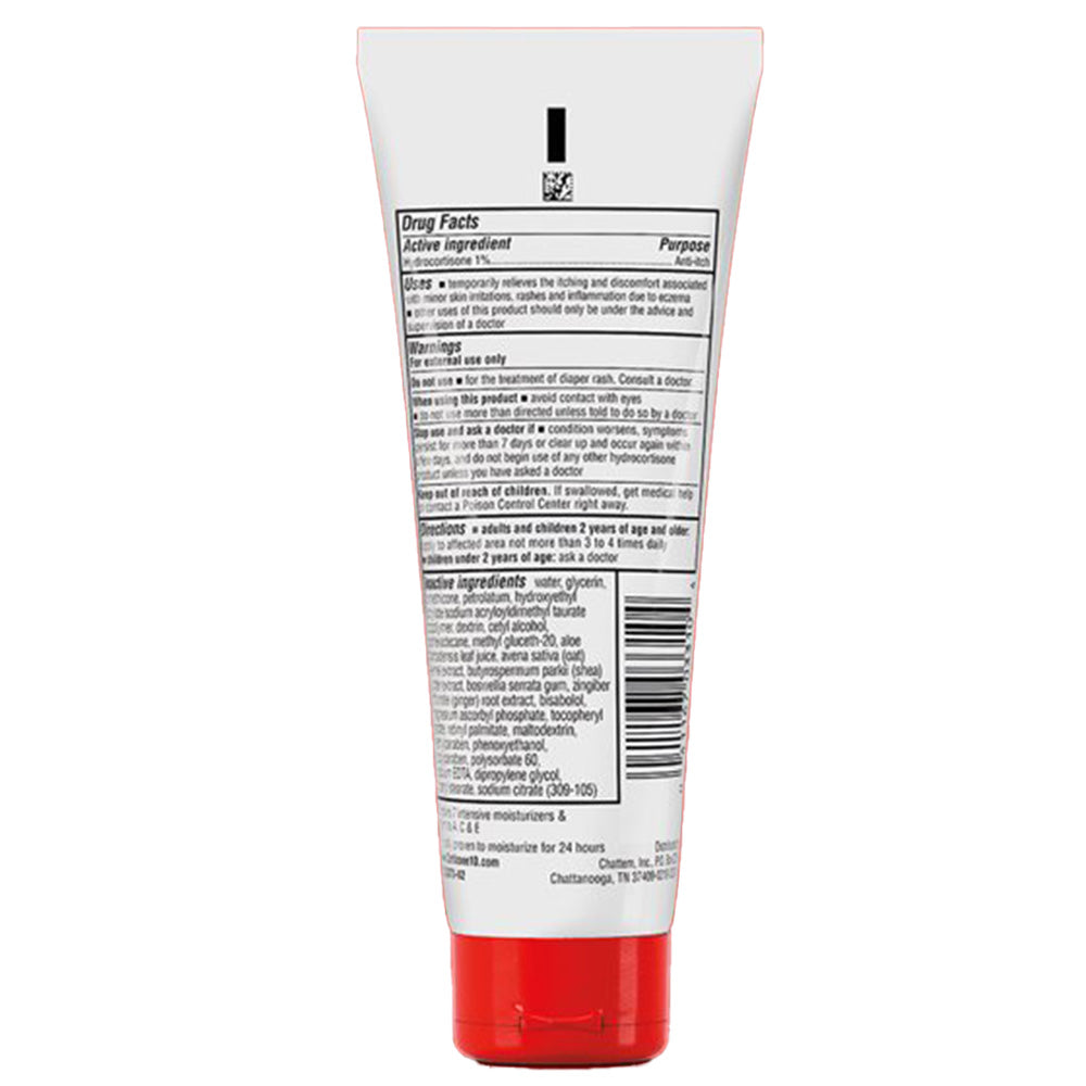 Cortizone 10 Intensive Healing Lotion for Eczema Usage Instructions On Reverse Of Product Bottle